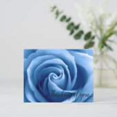 Blue Rose Denken Sie an Ihre Karte (Stehend Vorderseite)