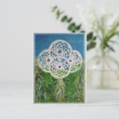 Blue Rose Dreamcatcher Postkarte (Stehend Vorderseite)