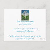 Blue Rose Dreamcatcher Postkarte (Rückseite)