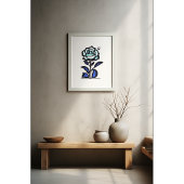 Blue Rose Dreamscape Poster
