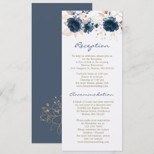 Blue Rose Empfang, Hochzeitshotel Einladung