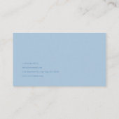 Blue Rose Floral and Misty Mountain Valley Visitenkarte (Rückseite)