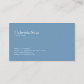 Blue Rose Floral Arch Misty Mountain Lake Visitenkarte (Rückseite)