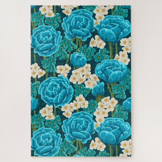 Blue Rose Garden Jigsaw Puzzle (Vertikal)