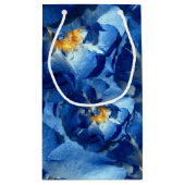 Blue Rose Gift Bag Kleine Geschenktüte (Rückseite)