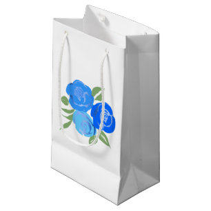 Blue Rose Gift Bag Kleine Geschenktüte