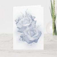 Blue Rose Grußkarte