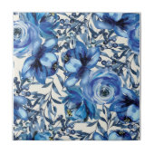 Blue Rose Keramik Tile Fliese (Vorderseite)