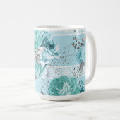 Blue Rose Lace Kaffeetasse (VorderseiteRechts)
