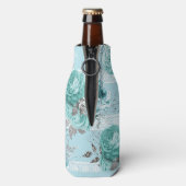 Blue Rose Lace Luxury Flaschenkühler (Flasche Rückseite)
