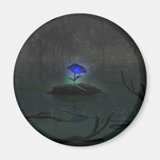 Blue Rose Magnet (Vorne)