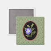 Blue Rose Magnet (Vorderseite/Rückseite)