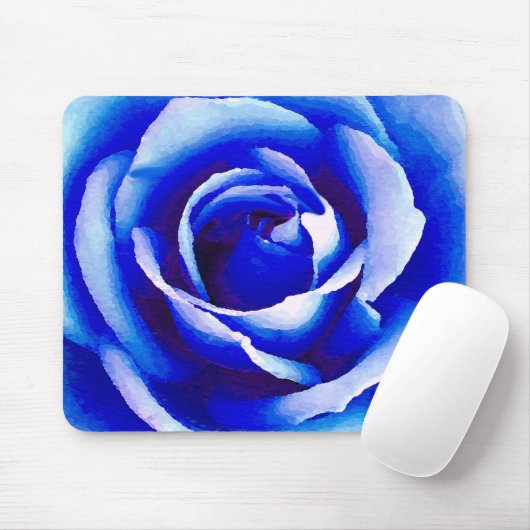 Blue Rose_ Mousepad (Mit Mouse)
