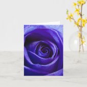 Blue Rose Note Card Karte (Gelbe Blume)