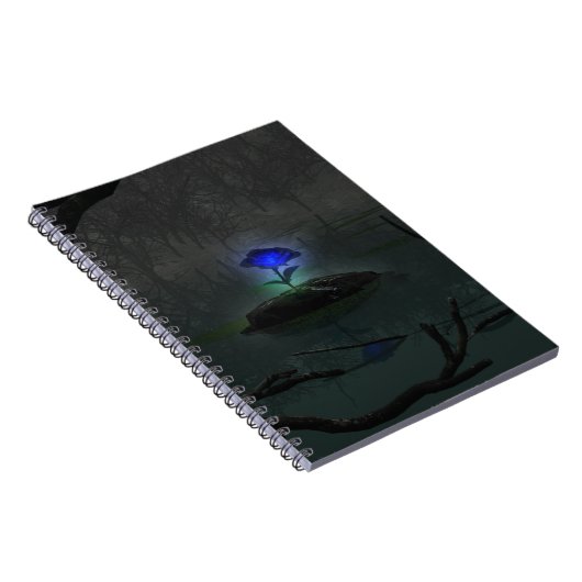 Blue Rose Notebook Notizblock (Rechte Seite)