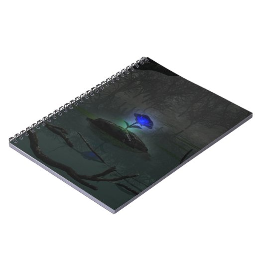 Blue Rose Notebook Notizblock (Linke Seite)