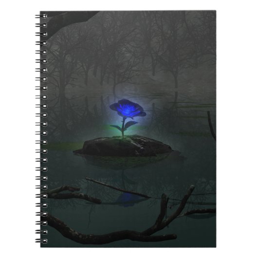 Blue Rose Notebook Notizblock (Vorderseite)