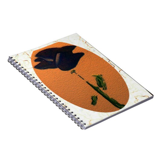 Blue Rose Notebook Notizblock (Rechte Seite)