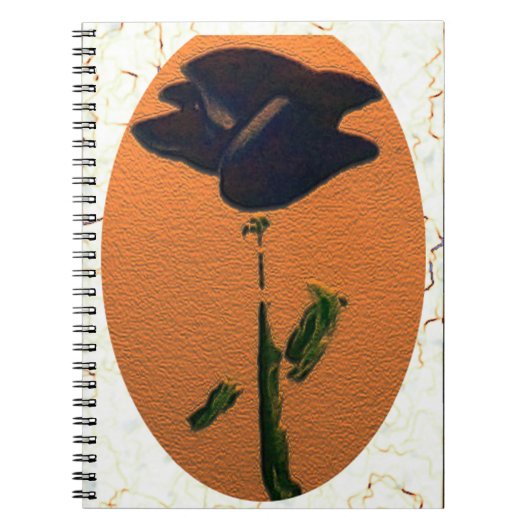 Blue Rose Notebook Notizblock (Vorderseite)