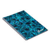 Blue Rose Notebook Notizblock (Rechte Seite)