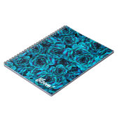 Blue Rose Notebook Notizblock (Linke Seite)