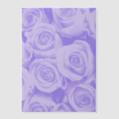 Blue Rose Pattern Vellum Paper Overlay for Wedding Pergament Einladungen (Vorderseite)