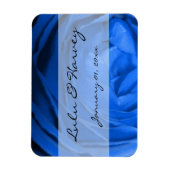 Blue Rose Personal Wedding Magnet (Vertikal)