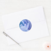 Blue Rose Petals Custom Wedding Umschlag Aufkleber (Umschlag)