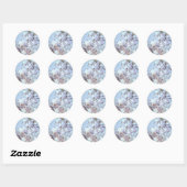 Blue Rose Petals Fullmoons Stickers (Blatt)