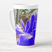 Blue Rose Petals Tall Latte Tasse (Linke Ecke)