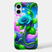 Blue Rose Phone Case (Rückseite)
