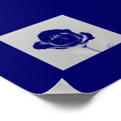 Blue Rose Poster (Ecke)