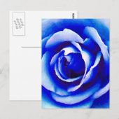 Blue Rose_ Postkarte (Vorne/Hinten)