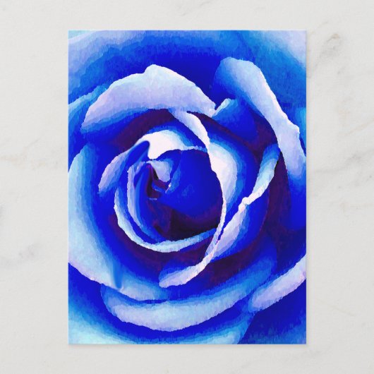 Blue Rose_ Postkarte (Vorderseite)