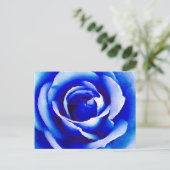 Blue Rose_ Postkarte (Stehend Vorderseite)