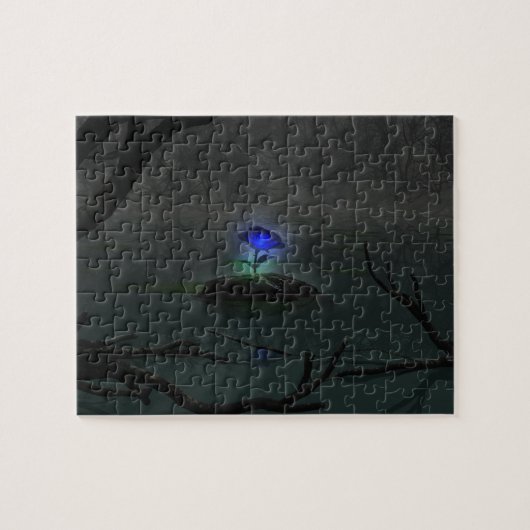 Blue Rose Puzzle (Horizontal)