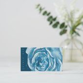 Blue Rose Sparkle Visitenkarte (Stehend Vorderseite)
