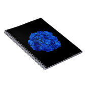 Blue Rose Spiral Notebook Notizblock (Rechte Seite)