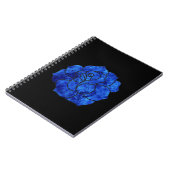 Blue Rose Spiral Notebook Notizblock (Linke Seite)