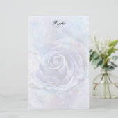 Blue Rose Stationery Briefpapier (Stehend Vorderseite)