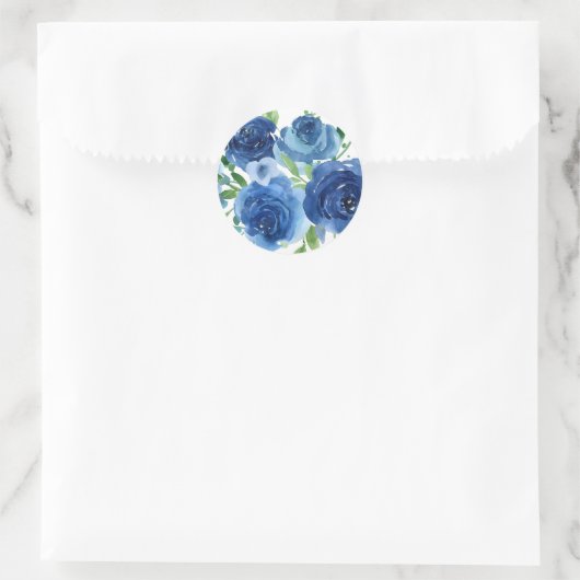 Blue Rose Sticker (Tasche)