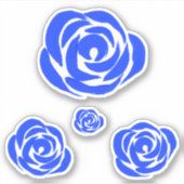 Blue Rose Sticker Set (Vorderseite)