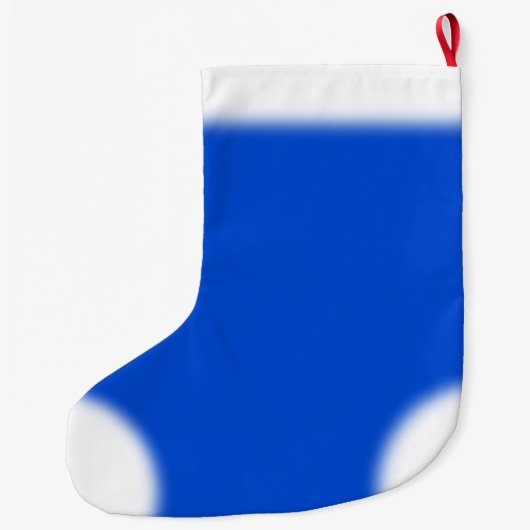 Blue Rose Strumpf Rose Weihnachten Strumpf Custom Großer Weihnachtsstrumpf (Rückseite)