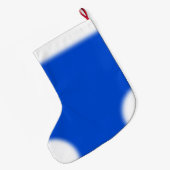 Blue Rose Strumpf Rose Weihnachten Strumpf Custom Großer Weihnachtsstrumpf (Rückseite (Hängend))