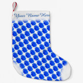 Blue Rose Strumpf Rose Weihnachten Strumpf Custom Kleiner Weihnachtsstrumpf (Vorderseite)