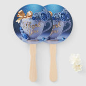 Blue Rose Teacup, Thank You, Fächer (Vorne und Hinten)