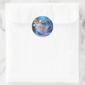 Blue Rose Teacup, Thank You Sticker (Tasche)