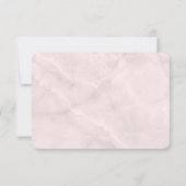 Blue Rose und Crown Floral Bouquet Wedding RSVP Karte (Rückseite)