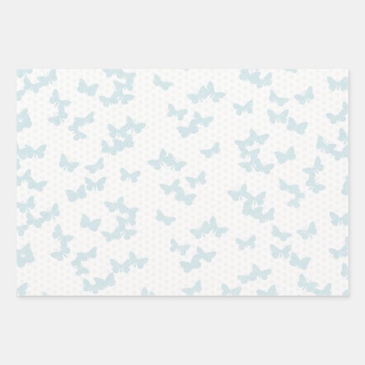 Blue Rose und Harlequin und Butterfly Gift Wrap Geschenkpapier Set (Vorderseite 3)