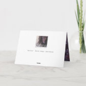 Blue Rose Unicorn Designer Card Karte (Rückseite)